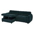 Florida Universal Corner Sofa Bed - Teal Fabric - Pull Out