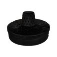 Hartford Sofa - Modular - Round - Black Velvet Fabric