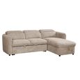 Capri Universal Corner Sofa Bed - Beige Fabric - Pull Out