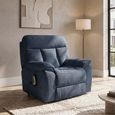 Cornwall Rise Recliner Armchair - Blue Fabric