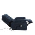 Cornwall Rise Recliner Armchair - Blue Fabric