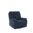 Cornwall Rise Recliner Armchair - Blue Fabric