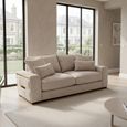 Jupiter Sofa - Beige Fabric - 2 Seater