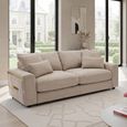Jupiter Sofa - Beige Fabric - 3 Seater