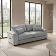Jupiter Sofa - Grey Fabric - 2 Seater