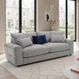 Jupiter Sofa - Grey Fabric - 3 Seater