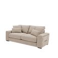 Jupiter Sofa - Beige Fabric - 2 Seater
