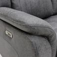 Leon Electric Recliner Armchair - Grey Fabric
