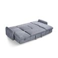 Moscow U Shape Corner Sofa Bed - Grey Fabric - Pull Out
