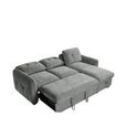 Moscow Universal Corner Sofa Bed - Grey Fabric - Pull Out