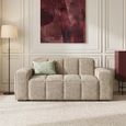 Paris Sofa - Beige Fabric - 2 Seater