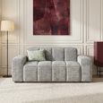 Paris Sofa - Grey Fabric - 2 Seater