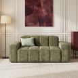 Paris Sofa - Olive Fabric - 2 Seater