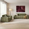 Paris Sofa - Olive Fabric - 3+2 Seater
