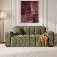 Paris Sofa - Olive Fabric - 3 Seater