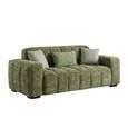 Paris Sofa - Olive Fabric - 3 Seater