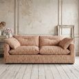 Quetta Sofa - Beige Fabric - 3 Seater
