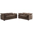 Quetta Sofa - Brown Fabric - 3+2 Seater