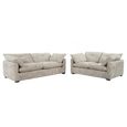 Quetta Sofa - Grey Fabric - 3+2 Seater