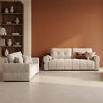 San Marino Sofa - Beige Fabric - 3+2 Seater