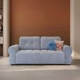 San Marino Sofa - Grey Fabric - 2 Seater