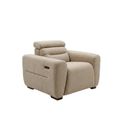 Tokyo Electric Recliner Armchair - Beige Fabric