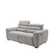 Tokyo Electric Recliner Sofa - Grey Fabric - 3 Seater