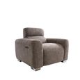 Toronto Electric Recliner Armchair - Beige Fabric