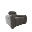 Toronto Electric Recliner Armchair - Grey Fabric