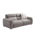 Toronto Electric Recliner Sofa - Beige Fabric - 3 Seater