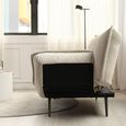Regis Sofa Bed - Natural Fabric - 3 Seater - Click Clack