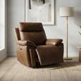 Ashby Electric Recliner Armchair - Tan - Leather