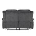 Clayton Recliner Sofa - 2 Seater - Grey - Fabric
