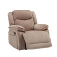 Clayton Recliner Sofa Suite - 3+1+1 Seater - Light Brown - Fabric
