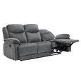 Clayton Recliner Sofa Suite - 3+2 Seater - Grey - Fabric
