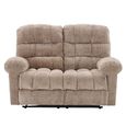 Cloud Manual Recliner Sofa - 2 Seater - Beige - Fabric