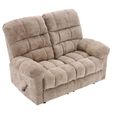 Cloud Manual Recliner Sofa - 2 Seater - Beige - Fabric