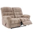 Cloud Manual Recliner Sofa - 2 Seater - Beige - Fabric