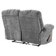 Cloud Manual Recliner Sofa - 2 Seater - Grey - Fabric