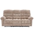 Cloud Manual Recliner Sofa Suite - 3+1+1 Seater - Beige - Fabric