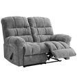 Cloud Manual Recliner Sofa Suite - 3+1+1 Seater - Grey - Fabric