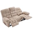 Cloud Manual Recliner Sofa Suite - 3+2 Seater - Beige - Fabric