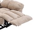 Cloud Manual Recliner Sofa Suite - 3+2 Seater - Beige - Fabric
