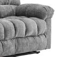 Cloud Manual Recliner Sofa Suite - 3+2 Seater - Grey - Fabric