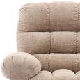 Cloud Swivel Manual Recliner Armchair - Beige - Fabric