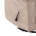 Cloud Swivel Manual Recliner Armchair - Beige - Fabric