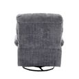 Cloud Swivel Manual Recliner Armchair - Grey - Fabric