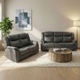 Darlington Recliner Sofa Suite - 3+2 Seater - Slate Grey - Fabric