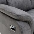 Darlington Recliner Sofa - 2 Seater - Slate Grey - Fabric