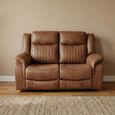 Darlington Recliner Sofa - 2 Seater - Warm Tan - Fabric